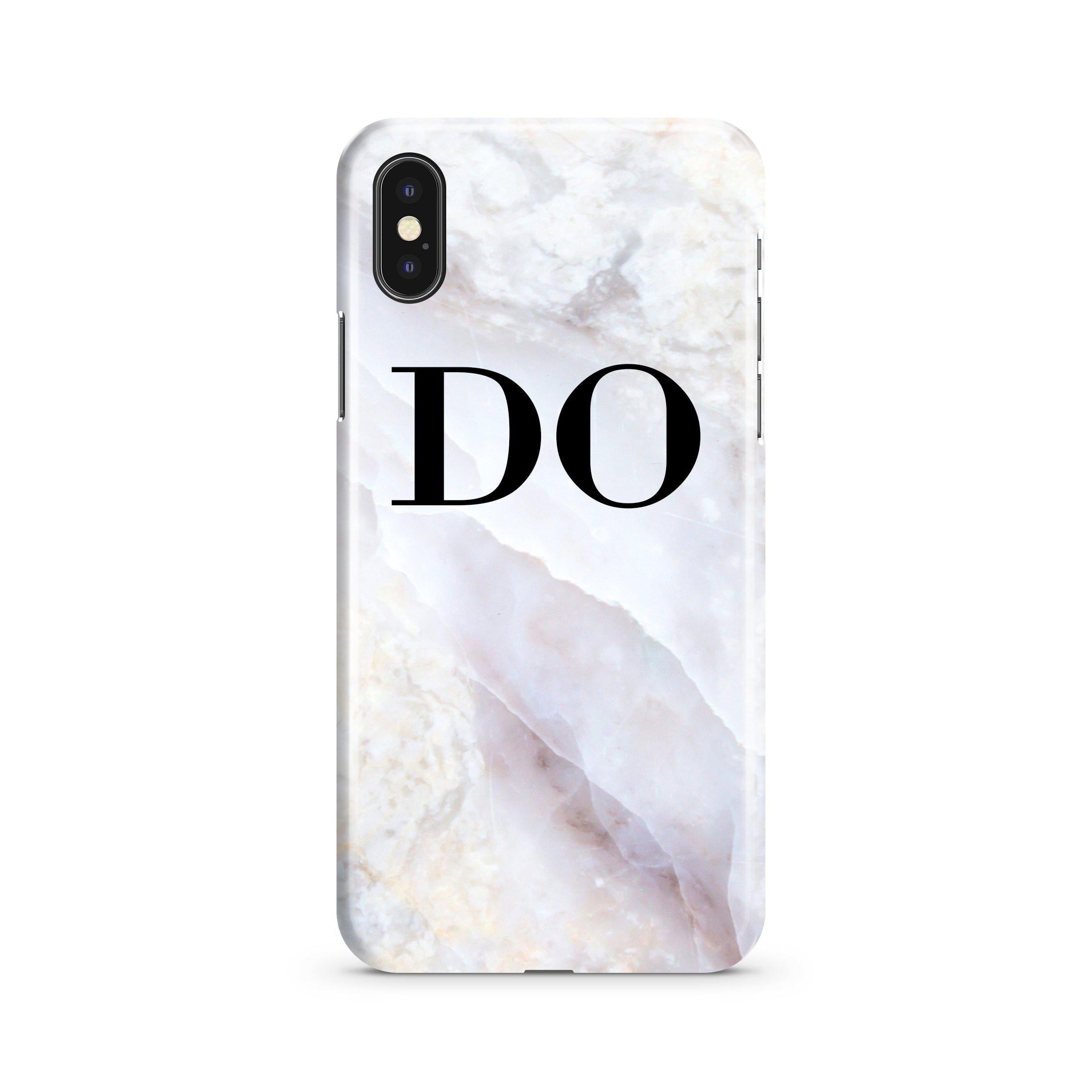 Personalised Marble Initials iPhone