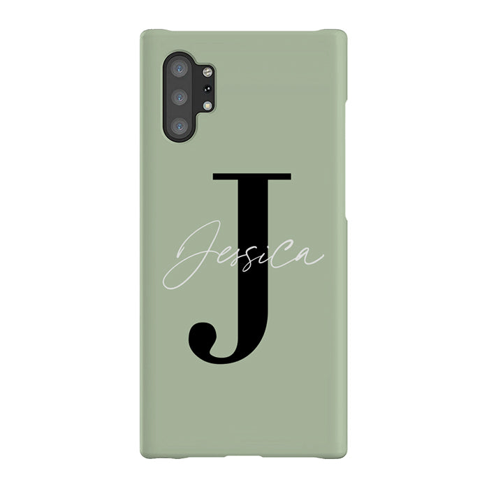 Personalised Sage Name Initial Samsung Galaxy Note 10+ Case