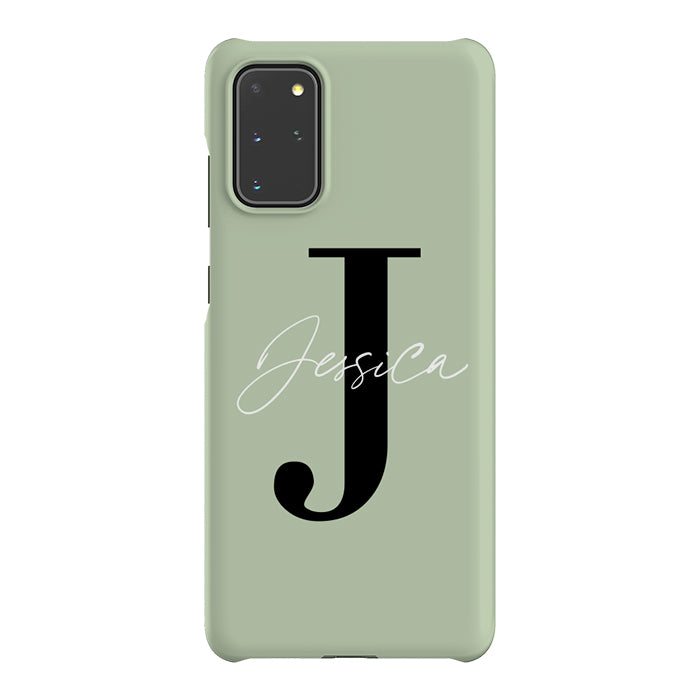Personalised Sage Name Initial Samsung Galaxy S20 Plus Case