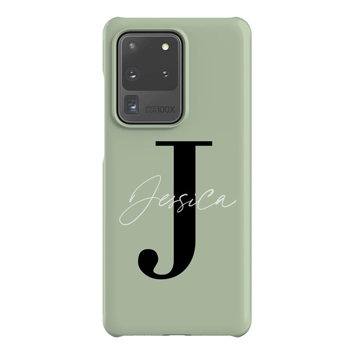 Personalised Sage Name Initial Samsung Galaxy S20 Ultra Case