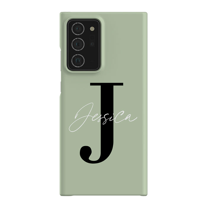 Personalised Sage Name Initial Samsung Galaxy Note 20 Ultra Case