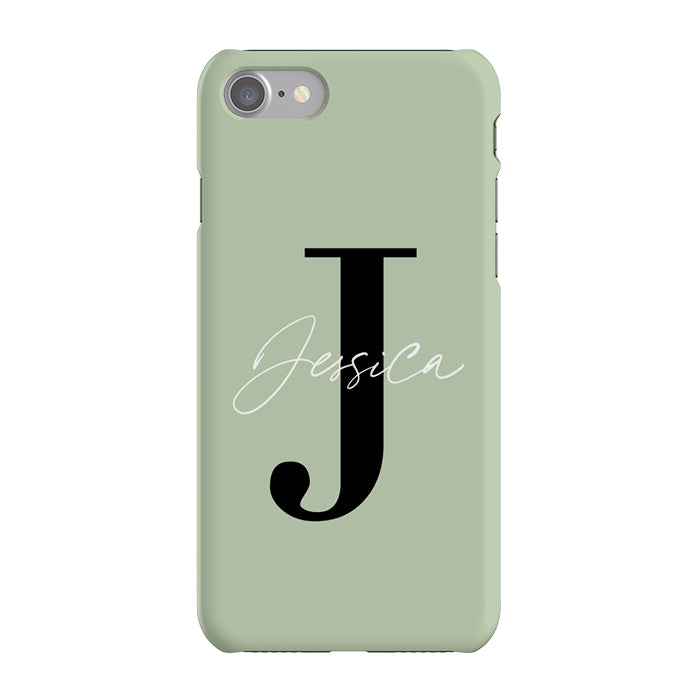 Personalised Sage Name Initial iPhone 7 Case
