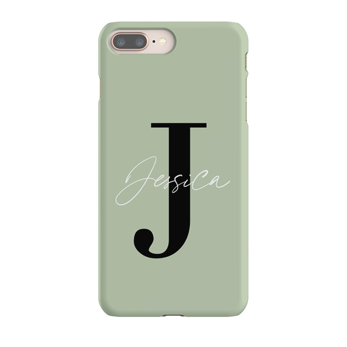 Personalised Sage Name Initial iPhone 8 Plus Case