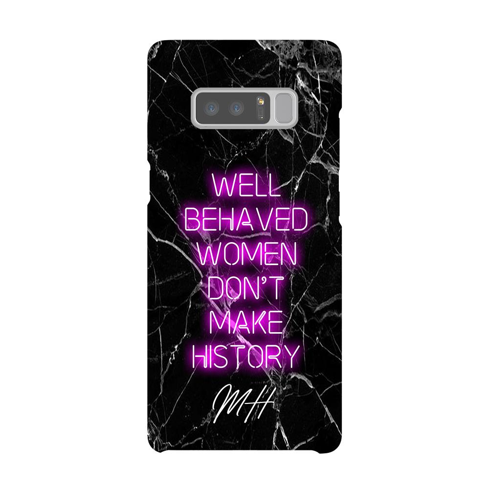Personalised Well Behaved Women Samsung Galaxy Note 8 Case