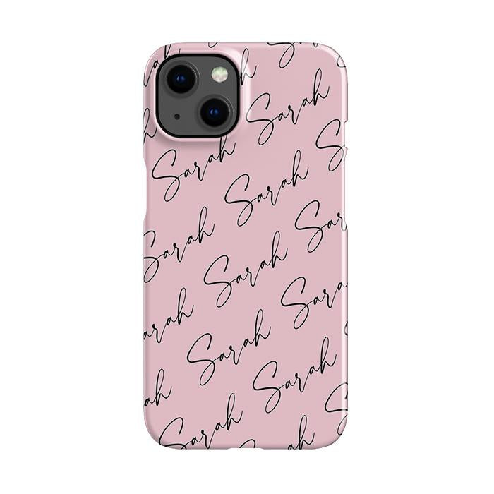 Personalised Script Name All Over iPhone 13