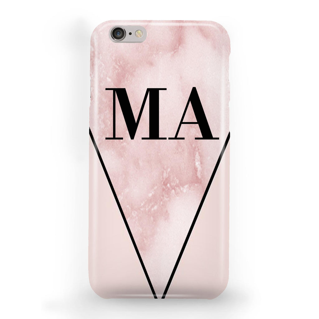 Personalised Pink x Rosa Marble Contrast iPhone 6 Plus/6s Plus Case