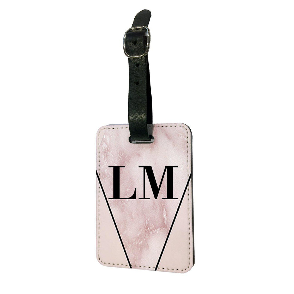 Personalised Sivec Rosa x Pink Initials Luggage Tag
