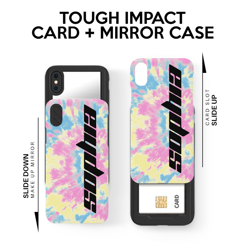 Personalised Multicolor Tie Dye Name iPhone SE Case