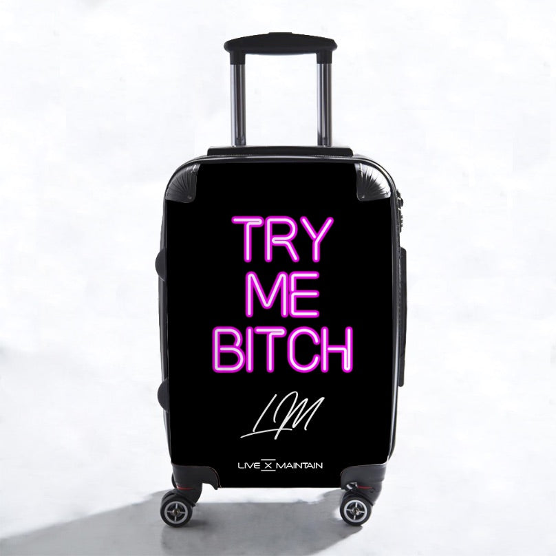 Personalised Try Me B*tch Suitcase