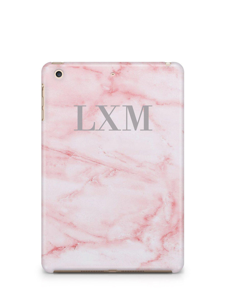 Personalised Cotton Candy Marble Initials iPad Case