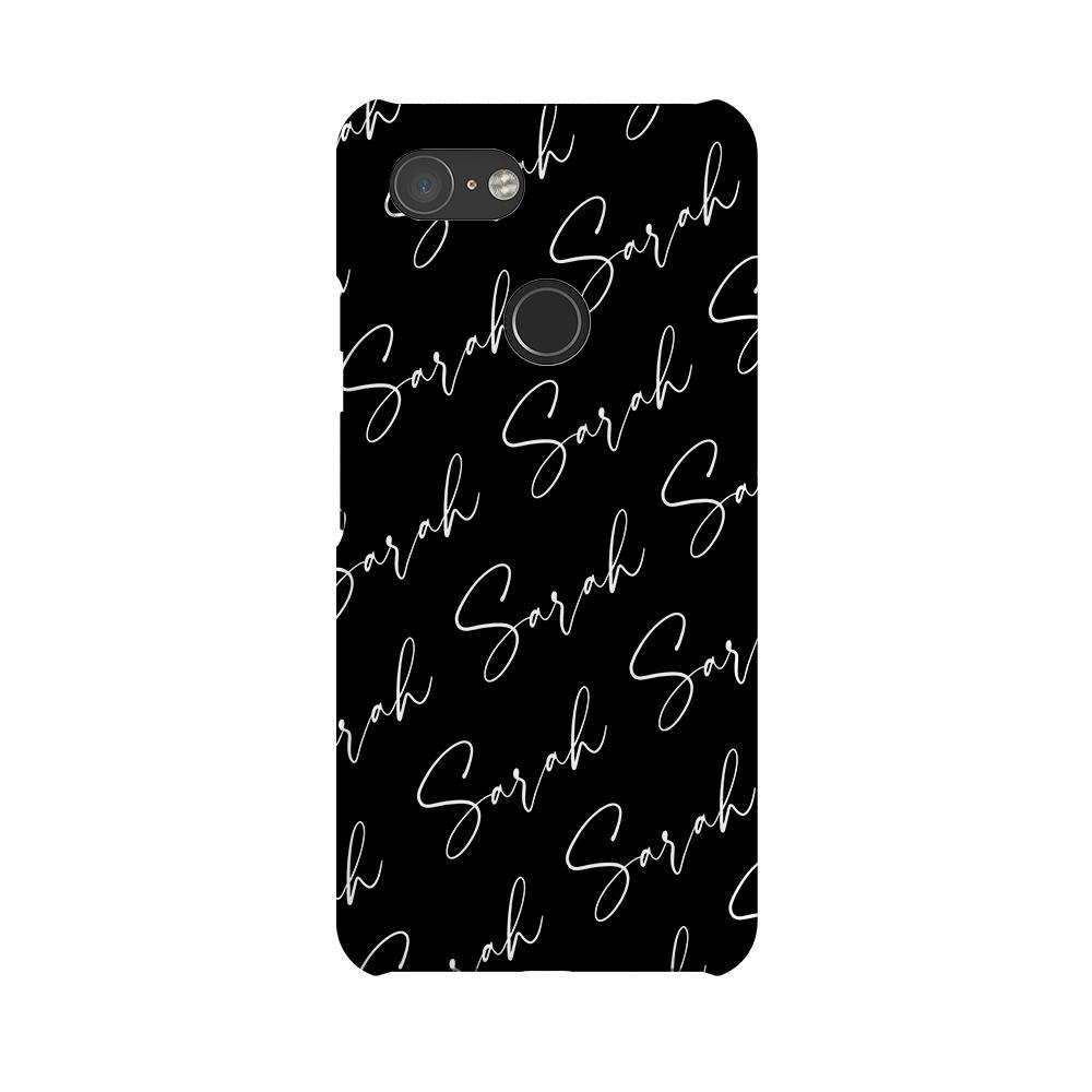 Personalised Script Name All Over Google Pixel 3 Case