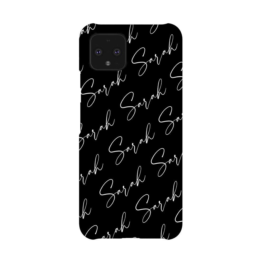 Personalised Script Name All Over Google Pixel 4 Case