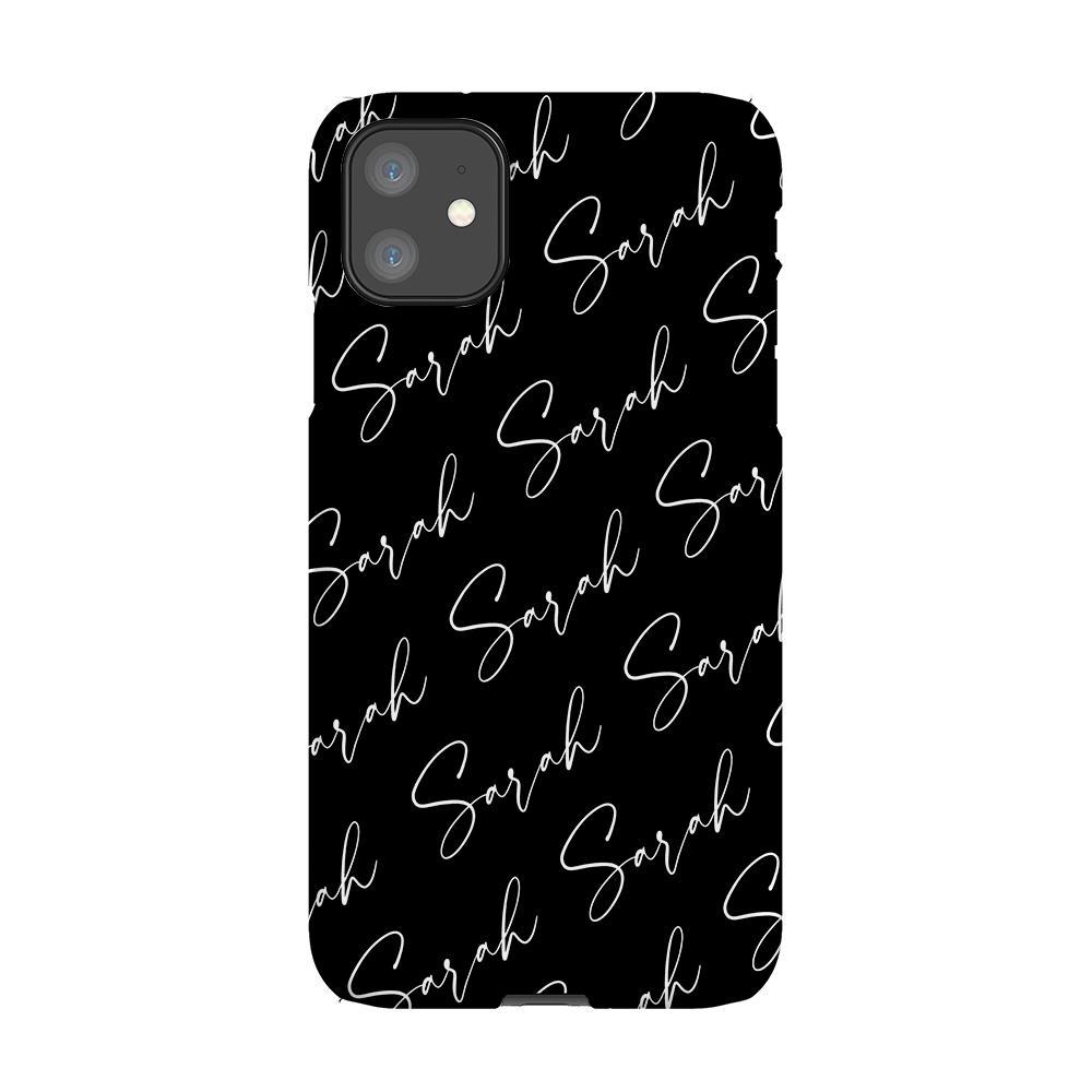 Personalised Script Name All Over iPhone 11 Case
