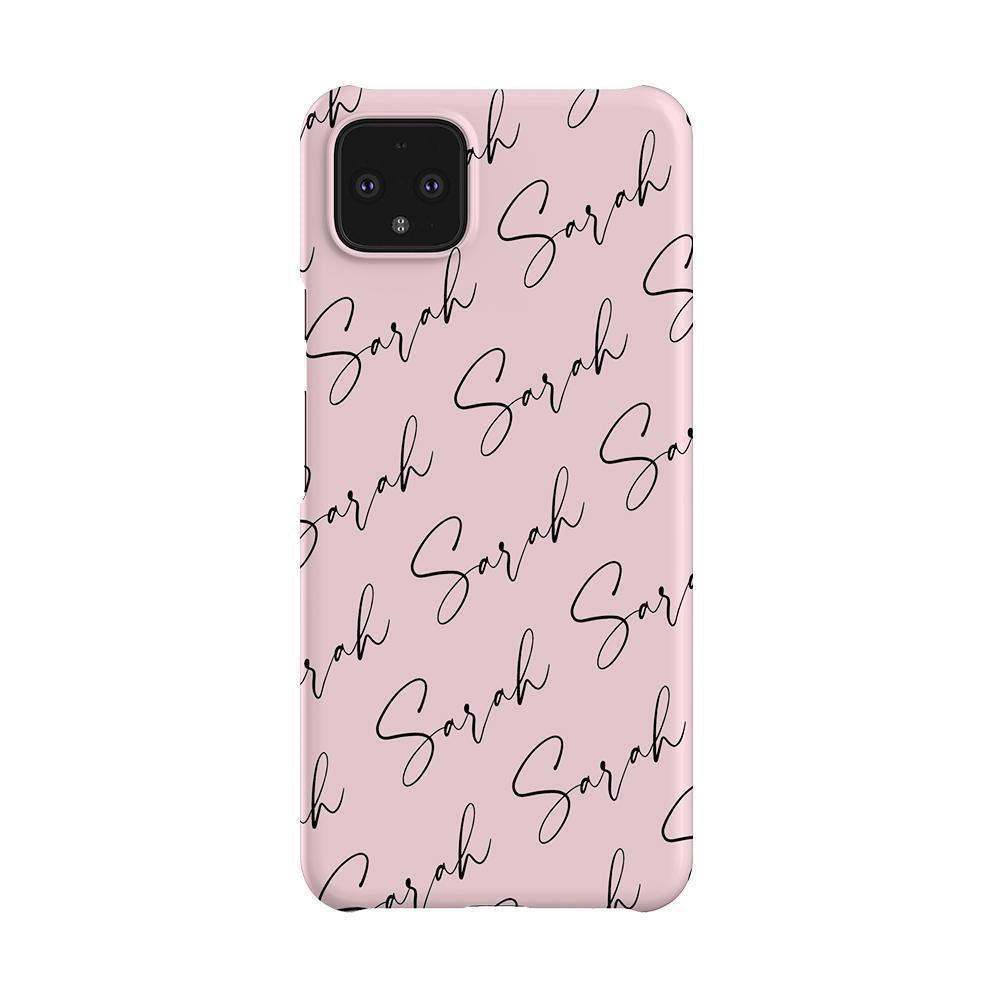 Personalised Script Name All Over Google Pixel 4 XL Case