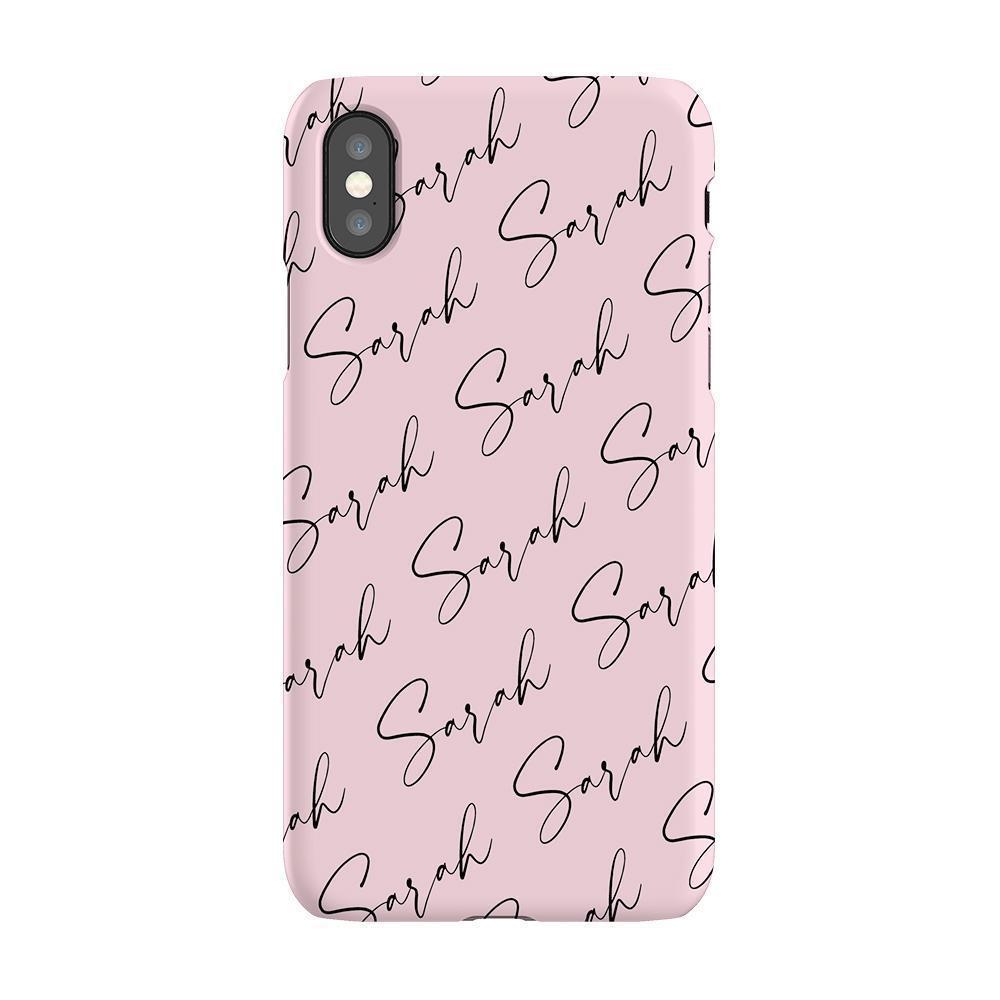 Personalised Script Name All Over iPhone XS Max Case