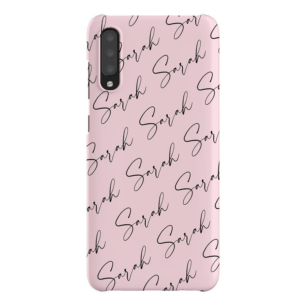 Personalised Script Name All Over Samsung Galaxy A70 Case