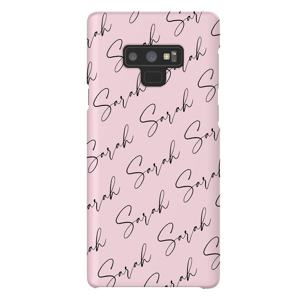 Personalised Script Name All Over Samsung Galaxy Note 9 Case
