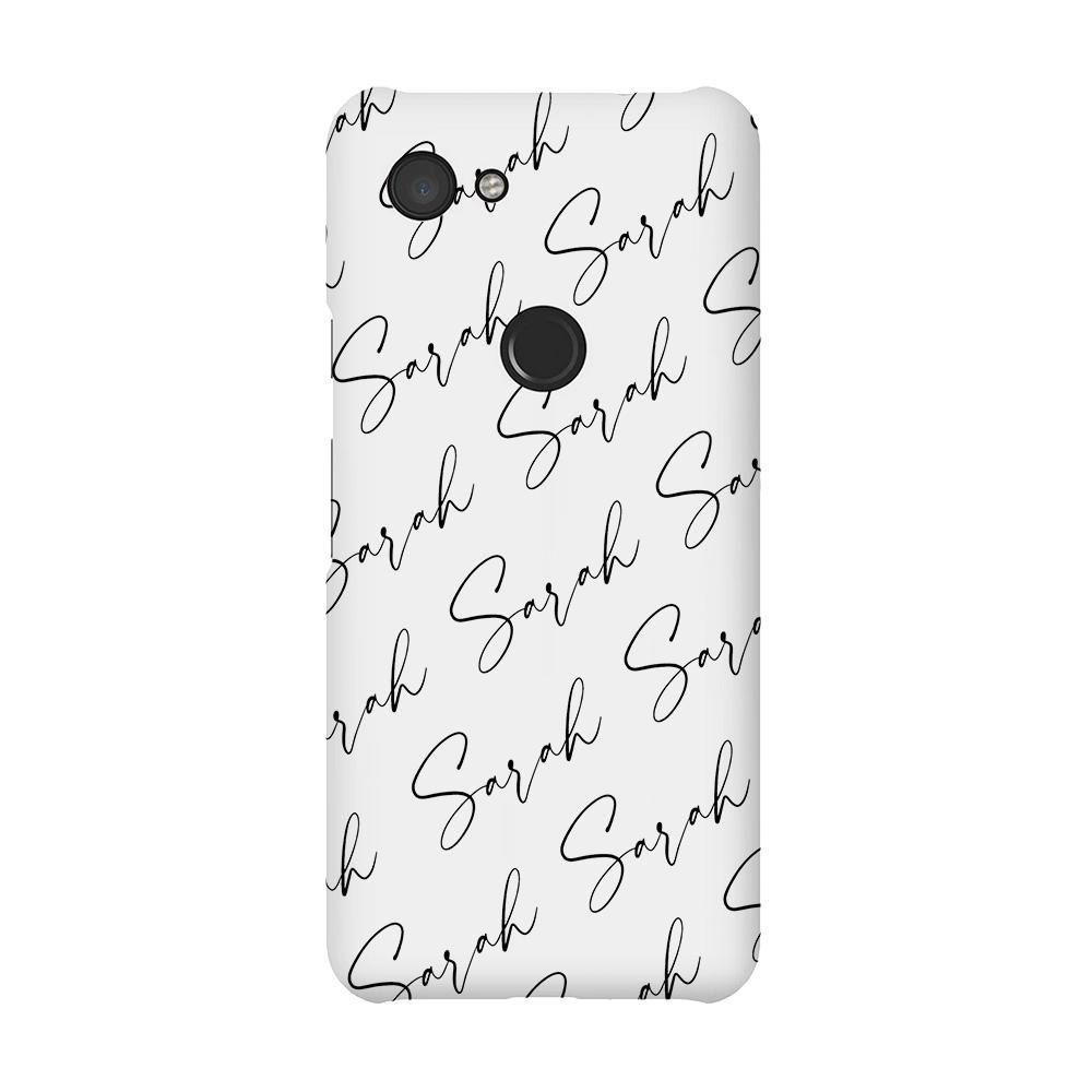 Personalised Script Name All Over Google Pixel 3A Case