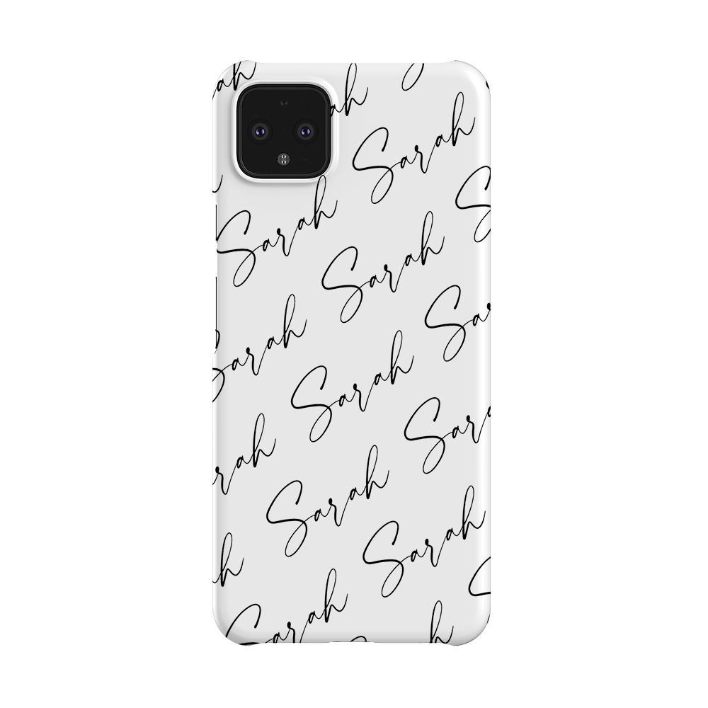 Personalised Script Name All Over Google Pixel 4 XL Case
