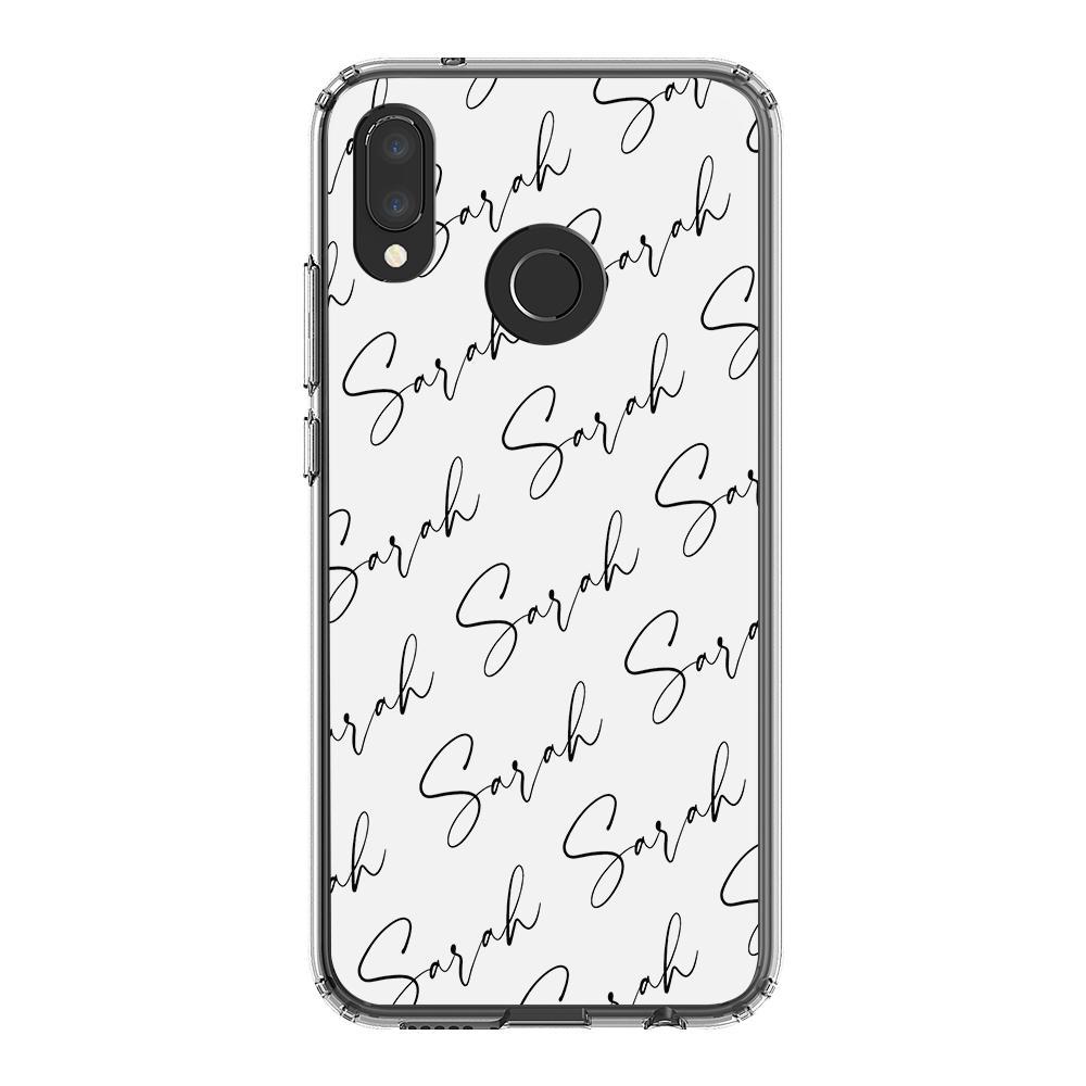 Personalised Script Name All Over Huawei P20 Lite Case