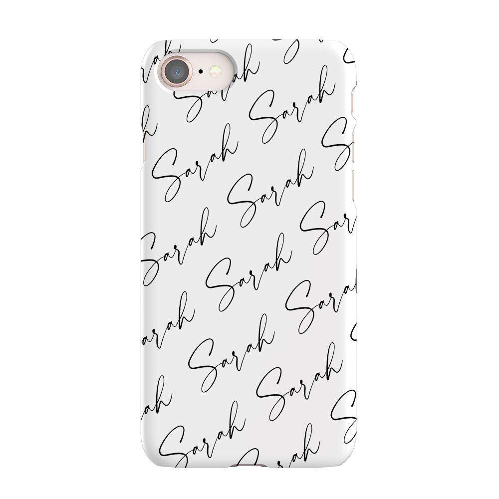 Personalised Script Name All Over iPhone SE Case