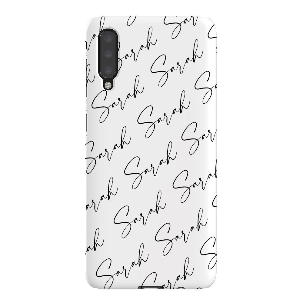 Personalised Script Name All Over Samsung Galaxy A50 Case