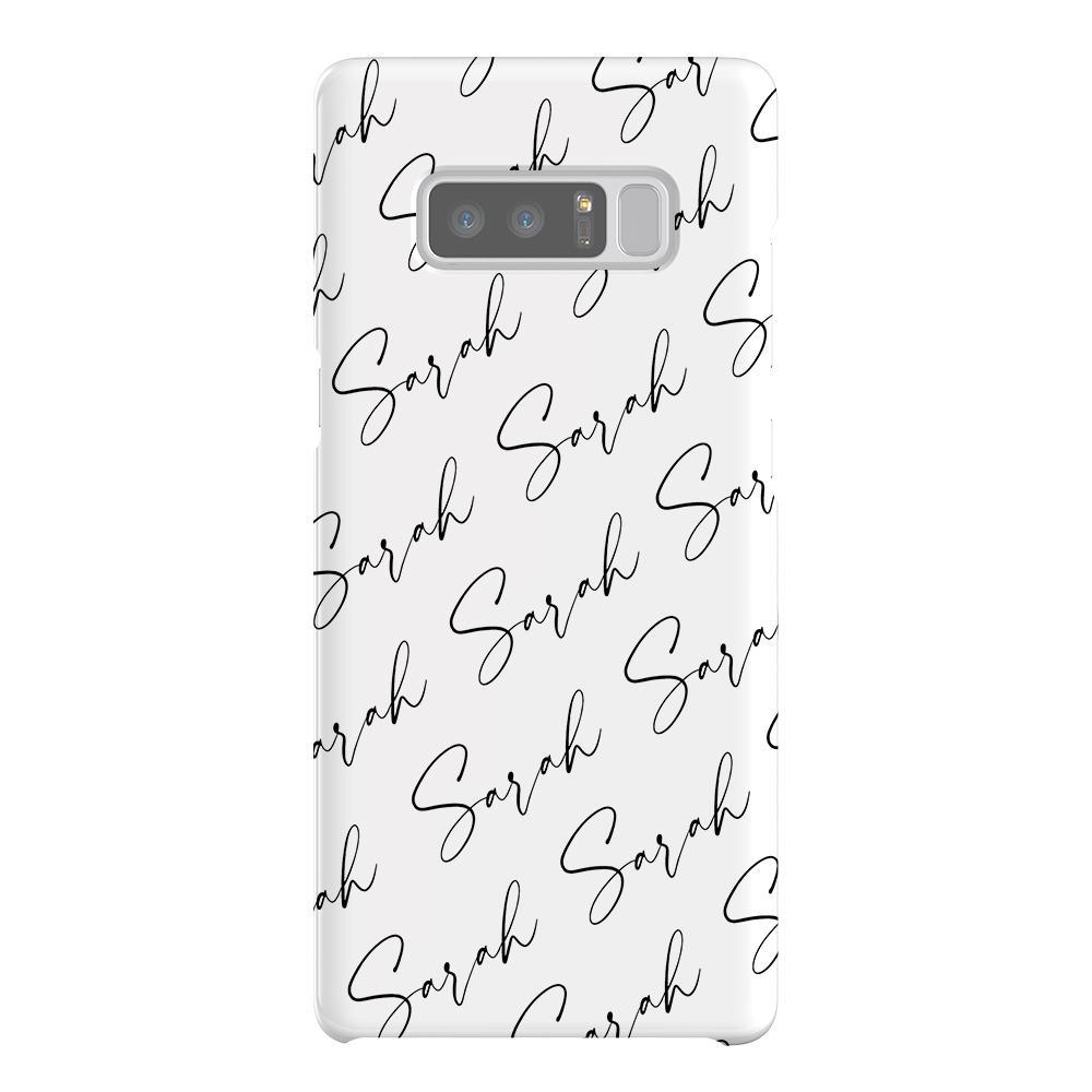 Personalised Script Name All Over Samsung Galaxy Note 8 Case
