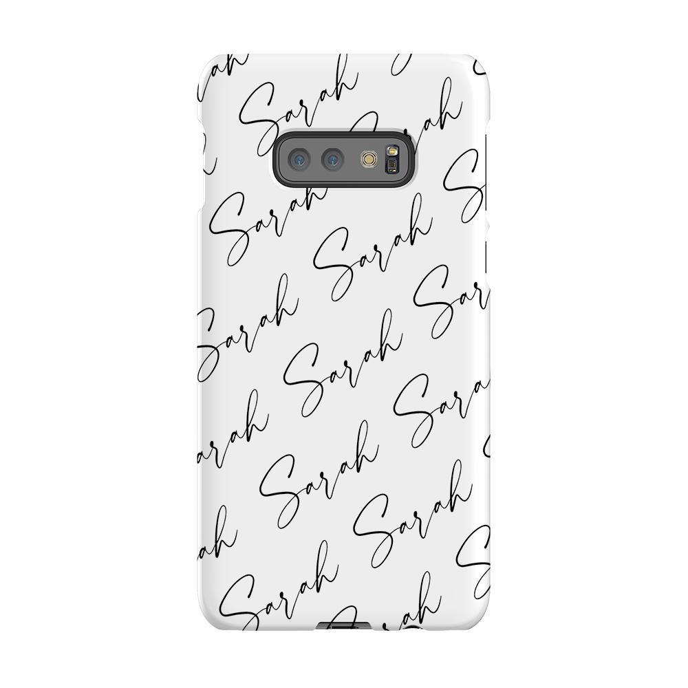 Personalised Script Name All Over Samsung Galaxy S10E Case