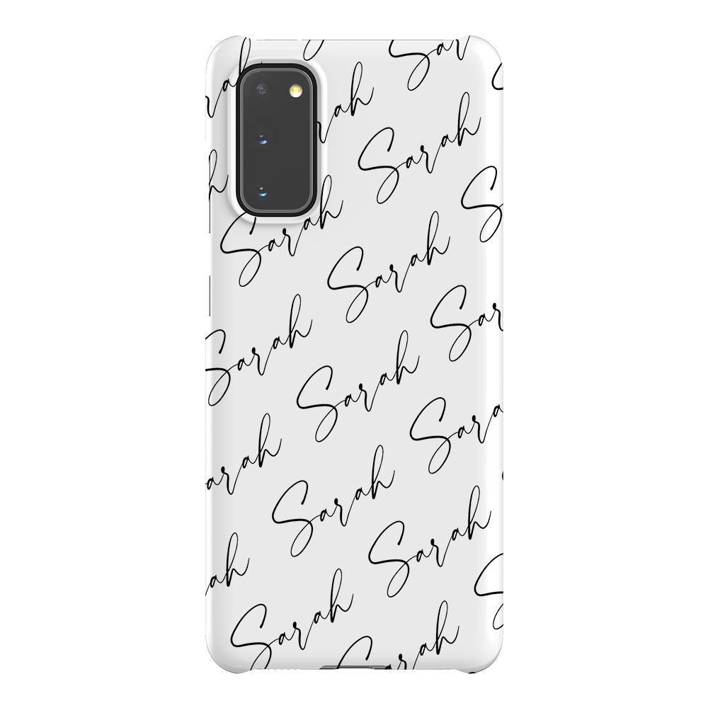 Personalised Script Name All Over Samsung Galaxy S20 Case