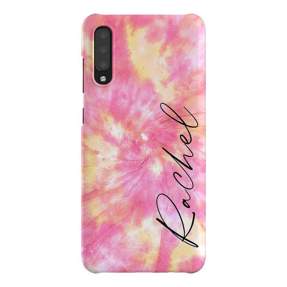 Personalised Tie Dye Name Samsung Galaxy A70 Case