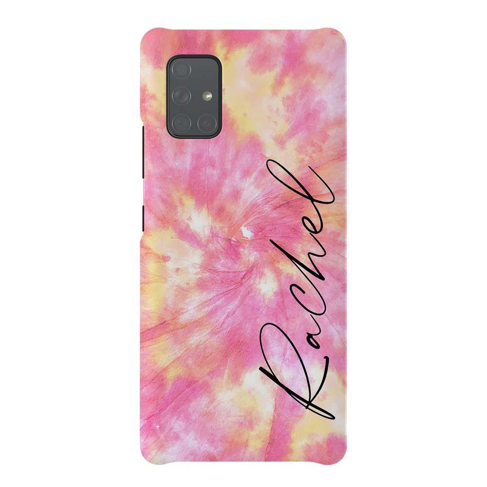 Personalised Tie Dye Name Samsung Galaxy A51 Case