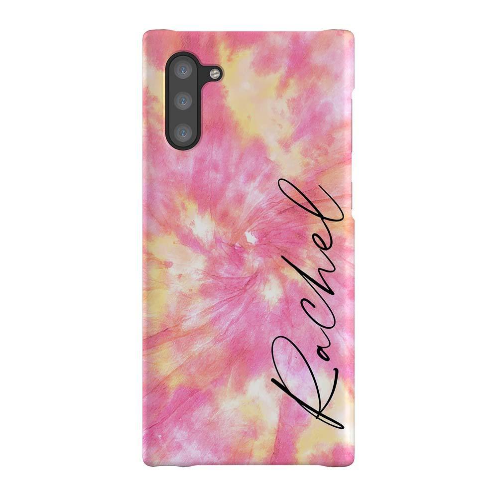 Personalised Tie Dye Name Samsung Galaxy Note 10 Case