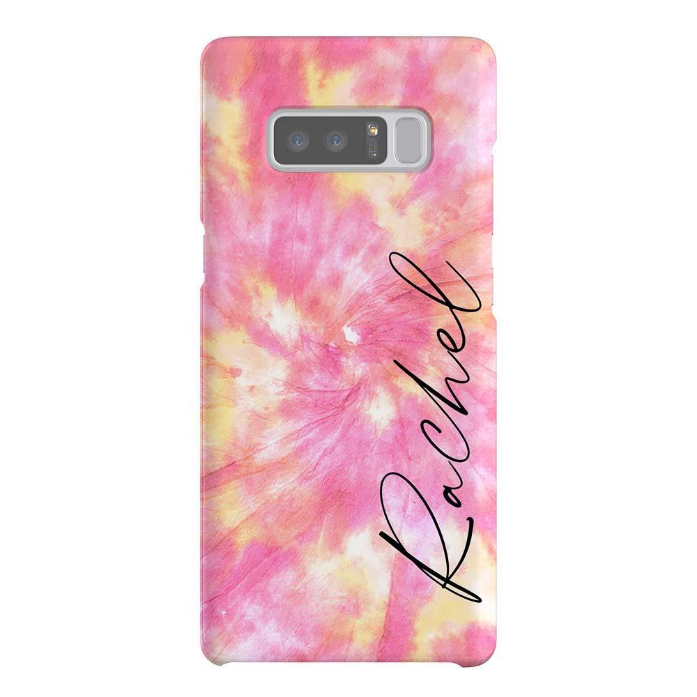 Personalised Tie Dye Name Samsung Galaxy Note 8 Case