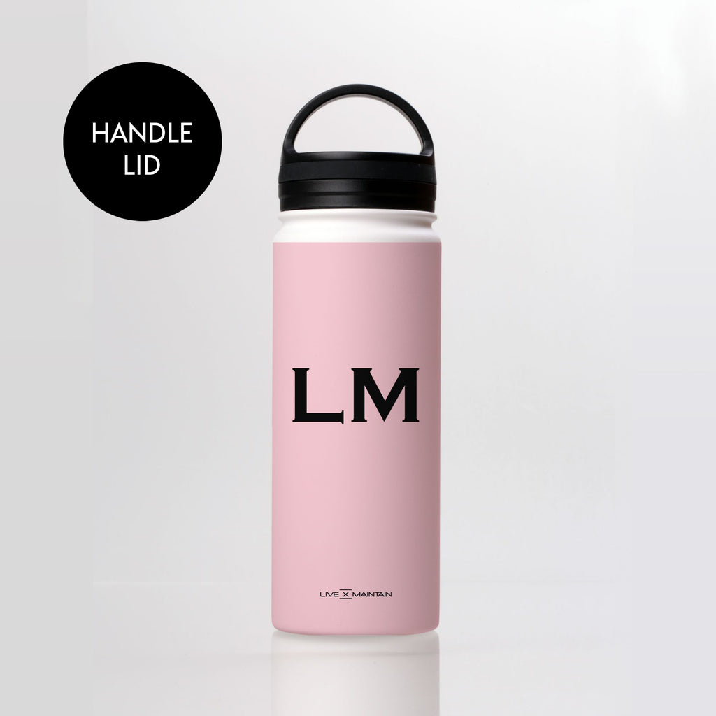 Personalised Bloom Initials Stainless Steele Water Bottle