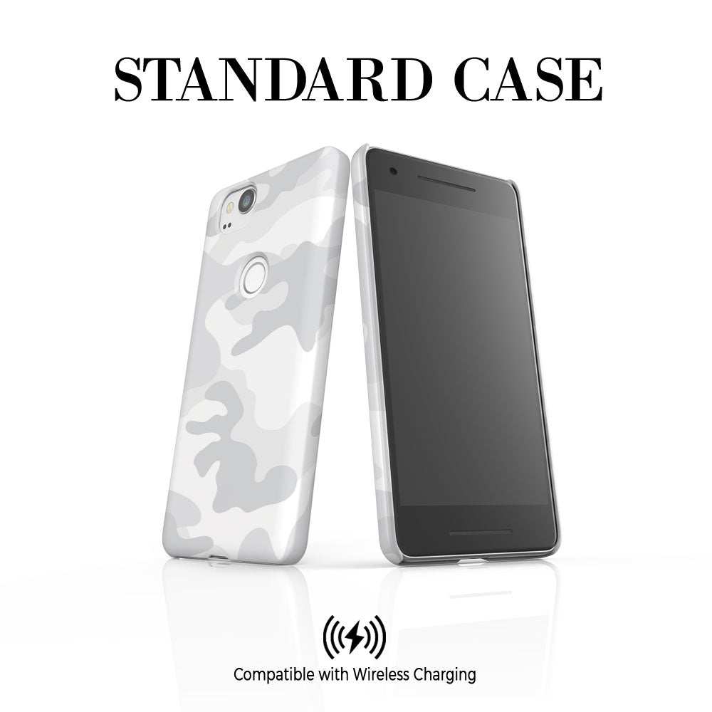 Personalised White Camouflage Google Pixel 2 Case