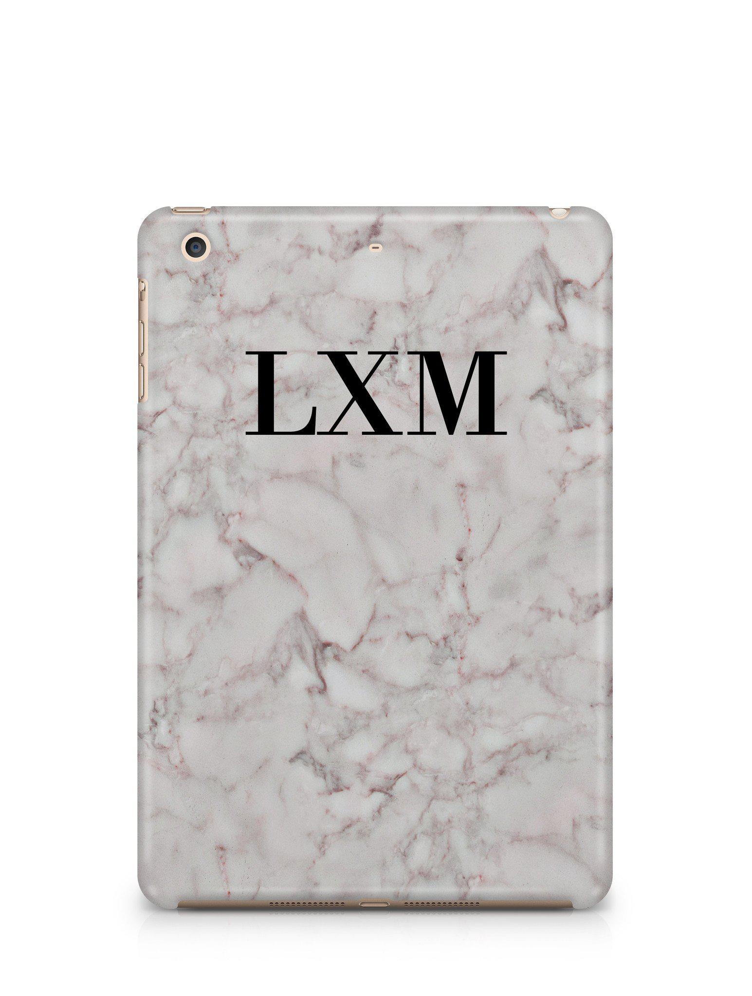 Personalised Napoli Marble Initials iPad Case