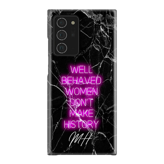 Personalised Well Behaved Women Samsung Galaxy Note 20 Ultra Case