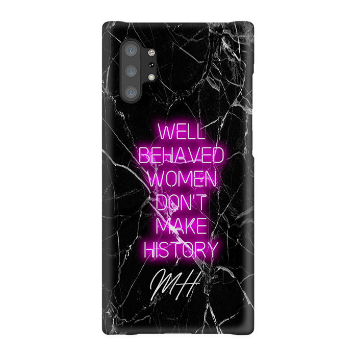 Personalised Well Behaved Women Samsung Galaxy Note 10+ Case Case