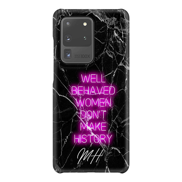 Personalised Well Behaved Women Samsung Galaxy S20 Ultra Case
