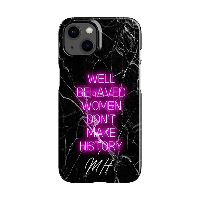 Personalised Well Behaved Women iPhone 15 Plus Case