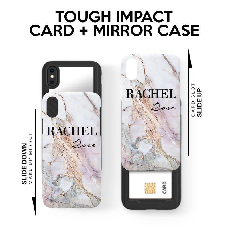 Personalised Fragment Marble Name iPhone 12 Pro Case