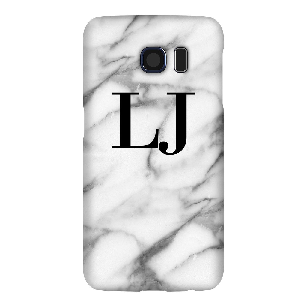 Personalised Pentelic Marble Initials Samsung Galaxy S6 Case