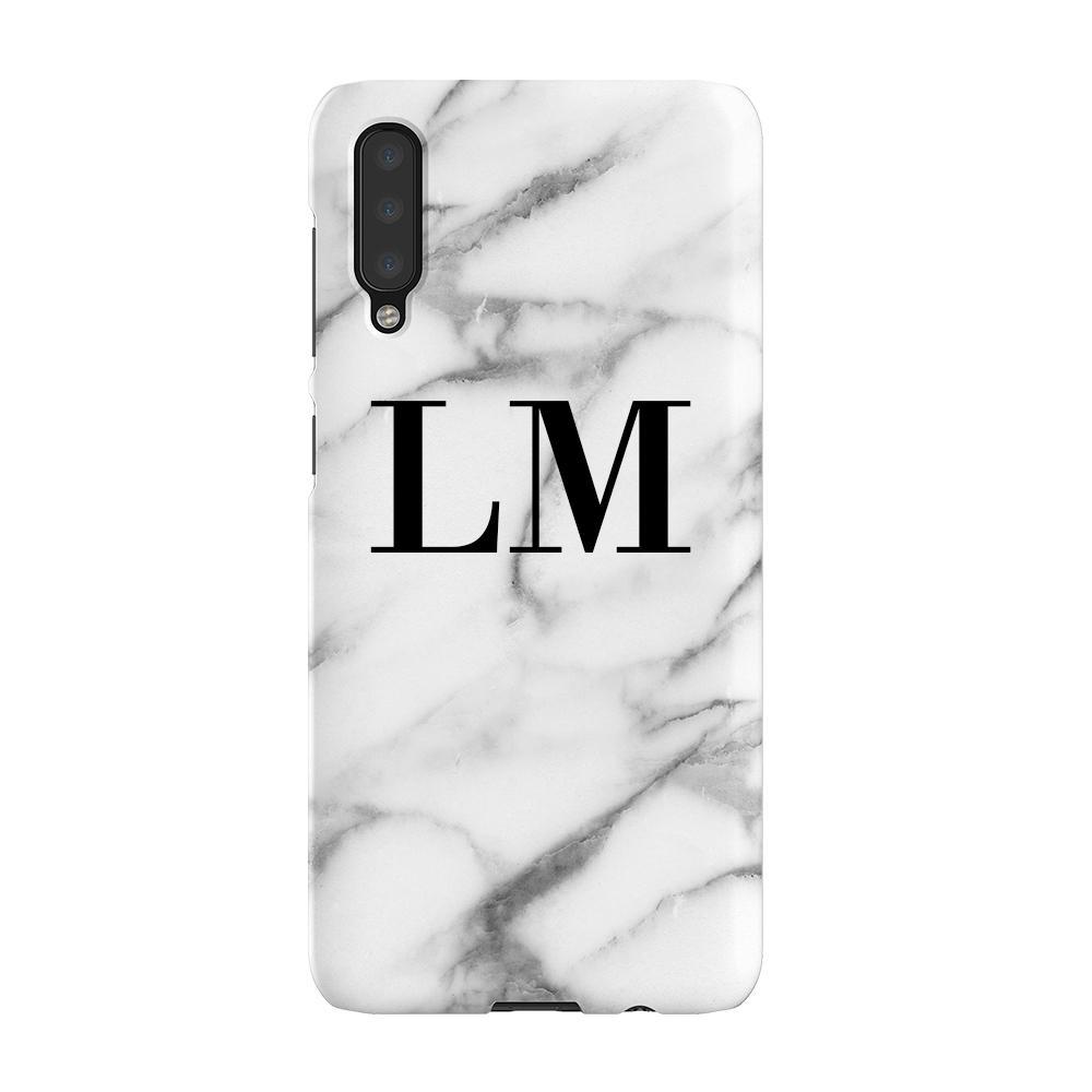 Personalised Pentelic Marble Initials Samsung Galaxy A50 Case