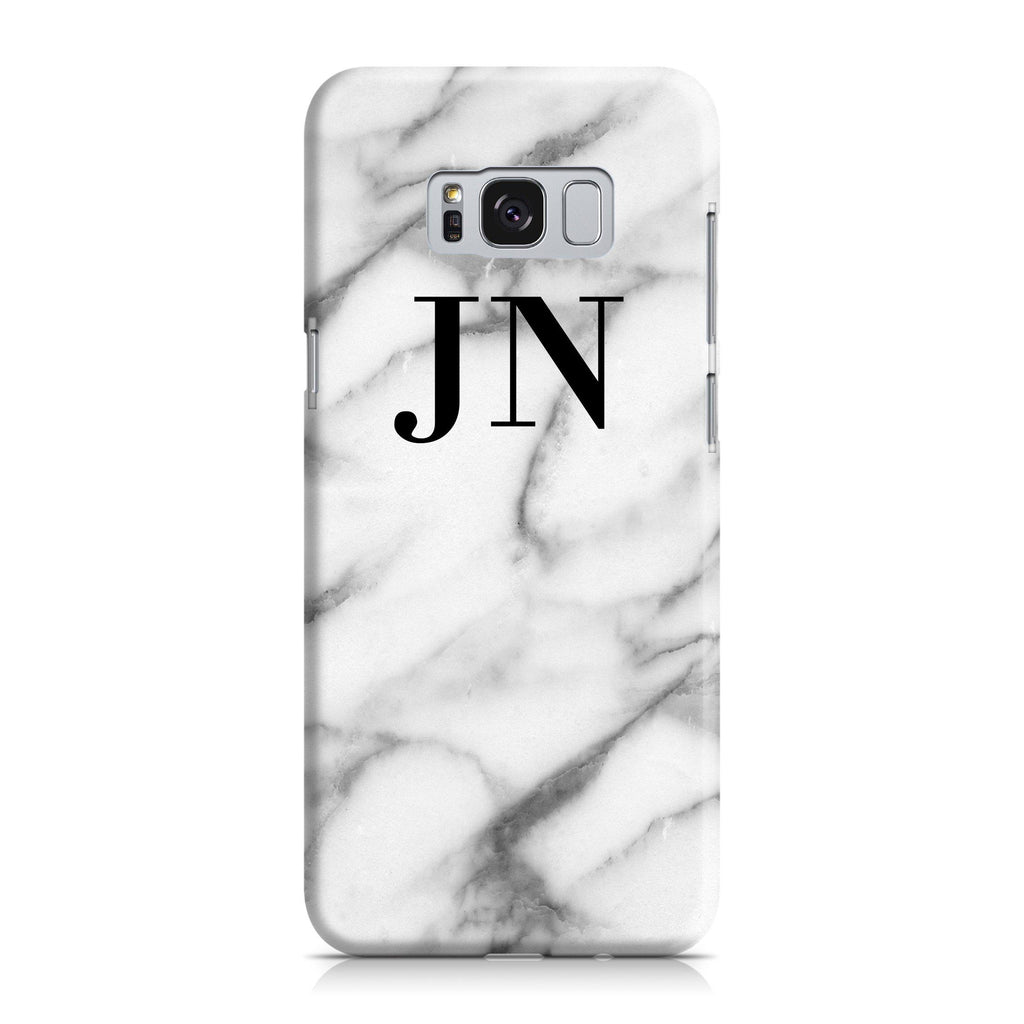 Personalised Pentelic Marble Initials Samsung Galaxy S8 Case