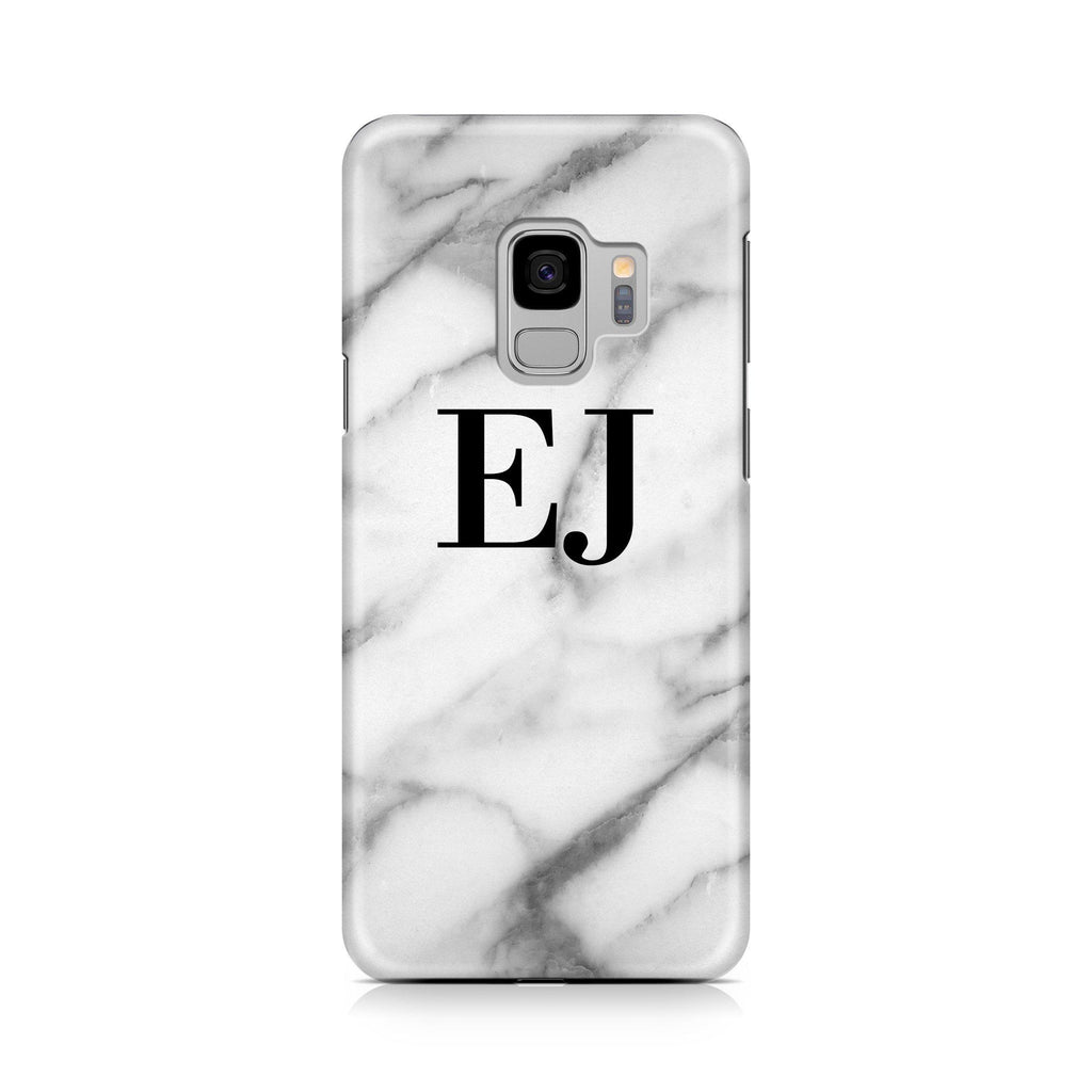Personalised Pentelic Marble Initials Samsung Galaxy S9 Case