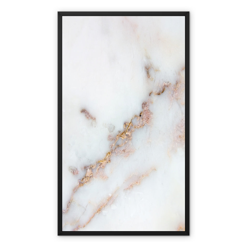 Gold Stained Marble Canvas Framed Canvas