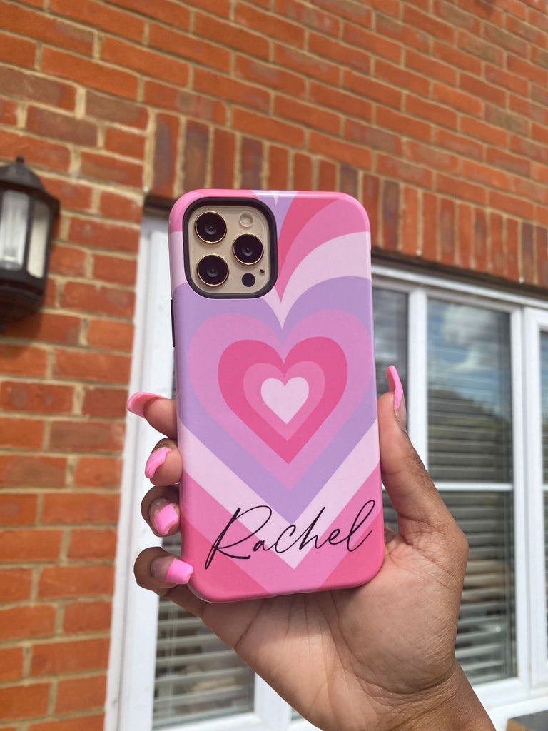 Personalised Heart Latte iPhone XS Max Case
