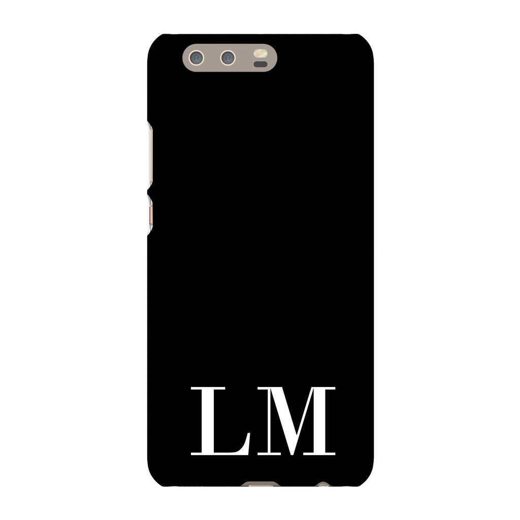 Personalised Black x White Initials Huawei P10 Plus Case