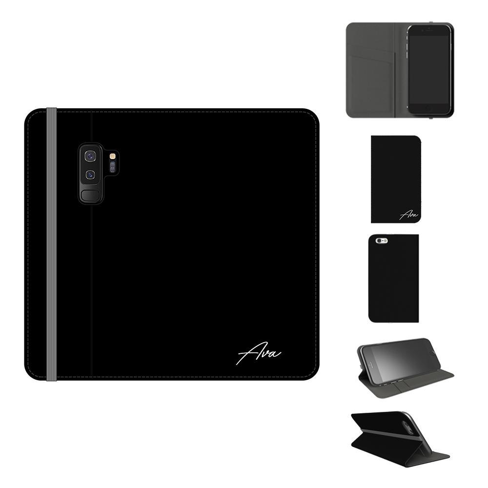 Personalised Black x White Initials Samsung Galaxy S9 Plus Case