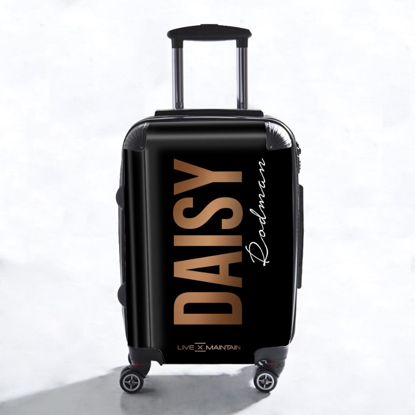 Personalised Bronze Side Name Suitcase